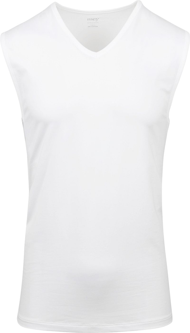Mey V-hals Dry Cotton Muscle Singlet Wit