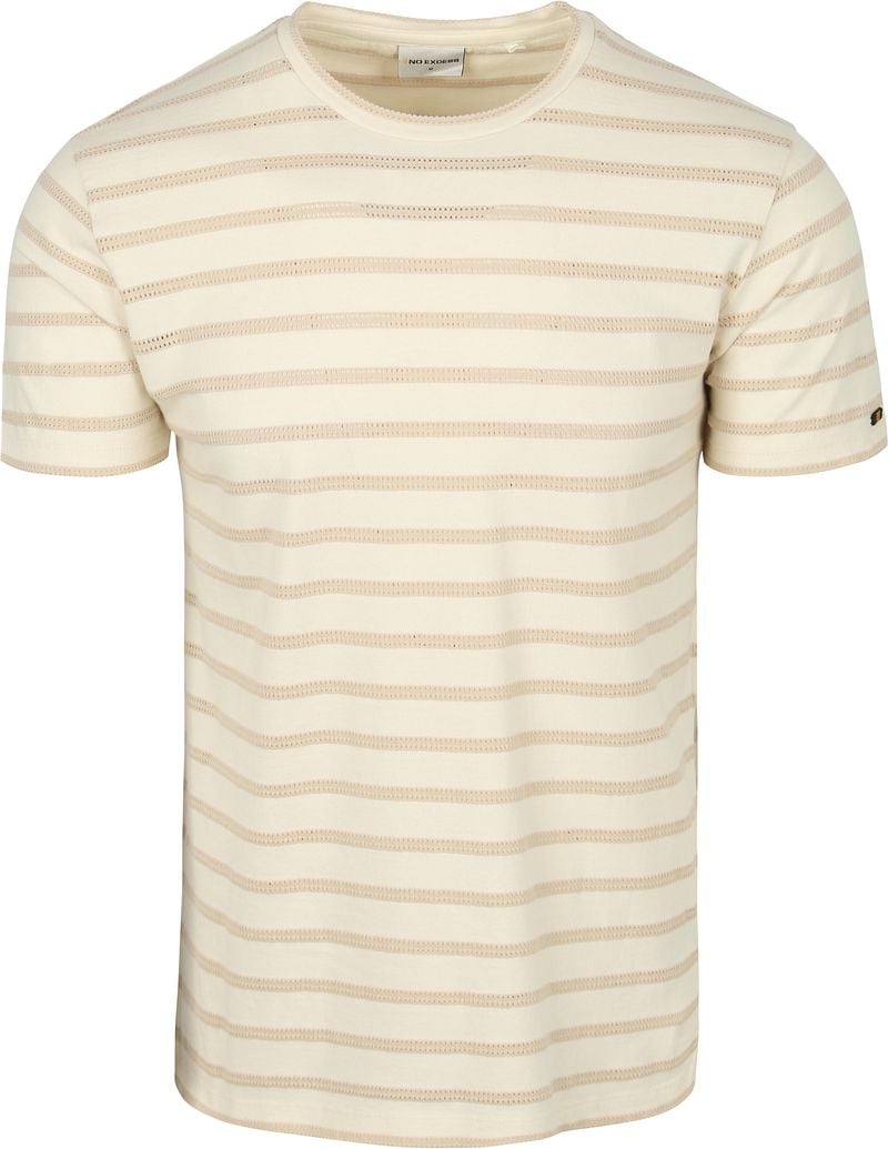 No Excess No-Excess T-Shirt Crewneck Jacquard Stripes