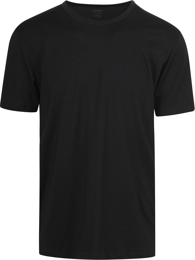 Mey Dry Cotton O-hals T-shirt Zwart