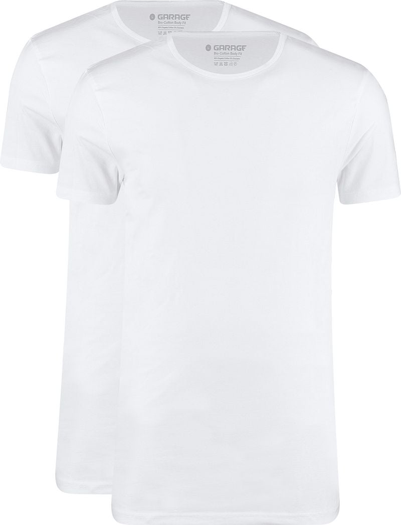 Garage 2-Pack Basic T-shirt Bio Wit