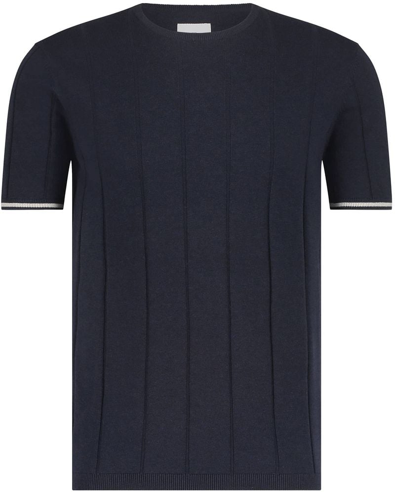 State of Art Knitted T-Shirt Navy