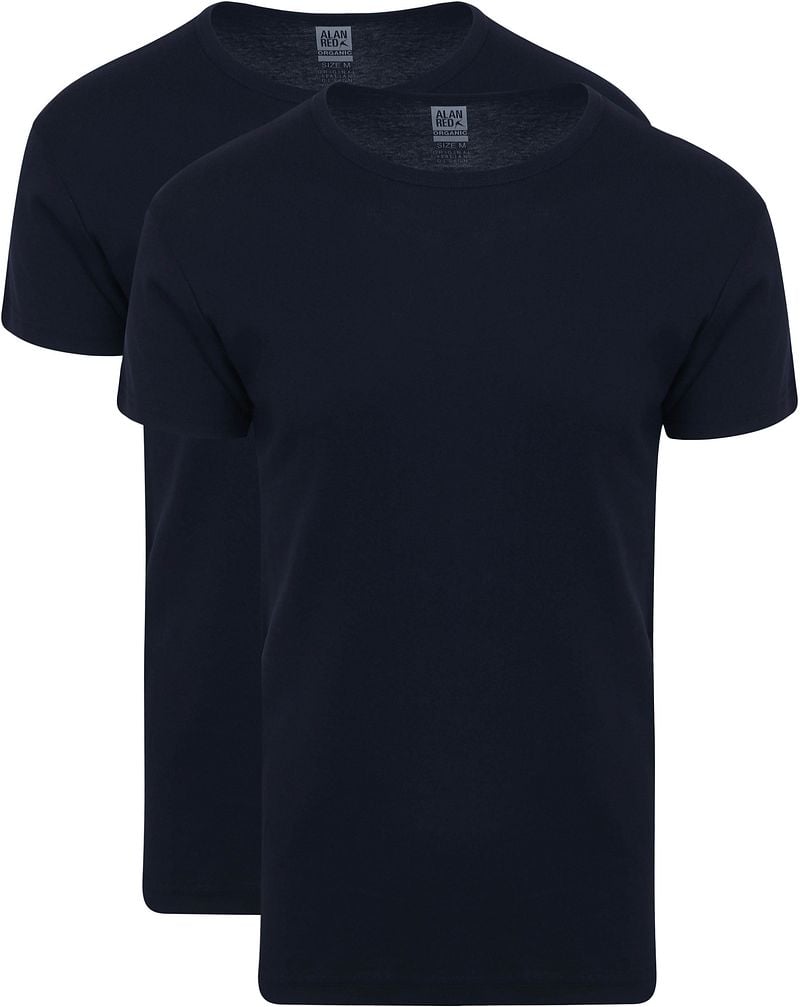 Alan Red Copenhagen T-shirt O-Hals Navy 2-Pack