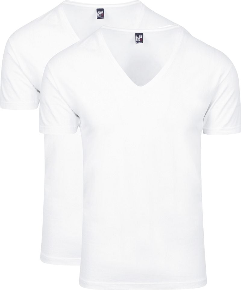 Alan Red T-Shirt NOV Extra Diepe V-Hals Stretch