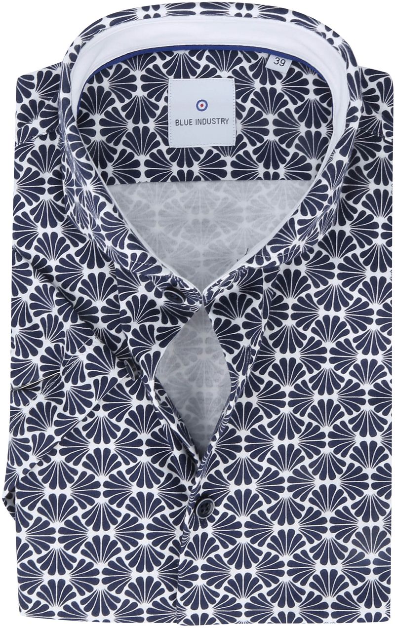 Blue Industry Overhemd Short Sleeve Navy