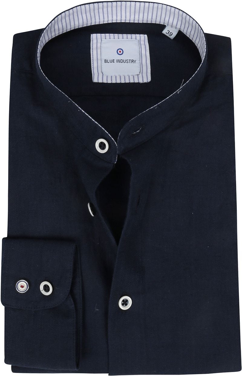 Blue Industry Overhemd Donkerblauw
