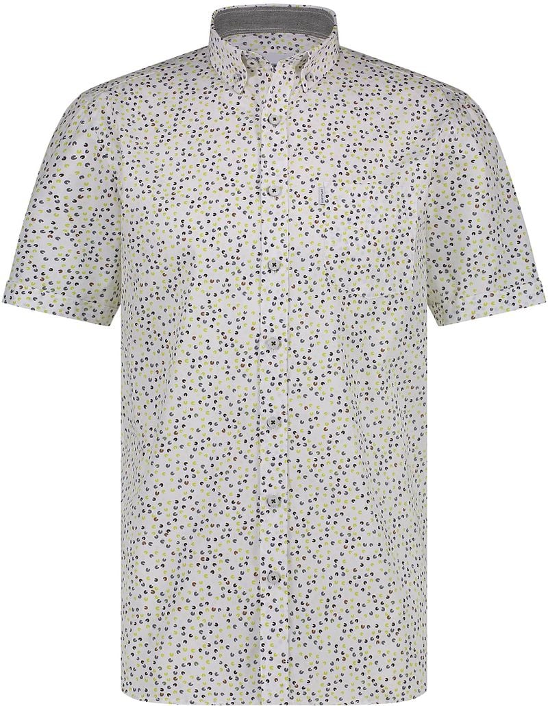 State of Art Short Sleeve Overhemd Print Groen