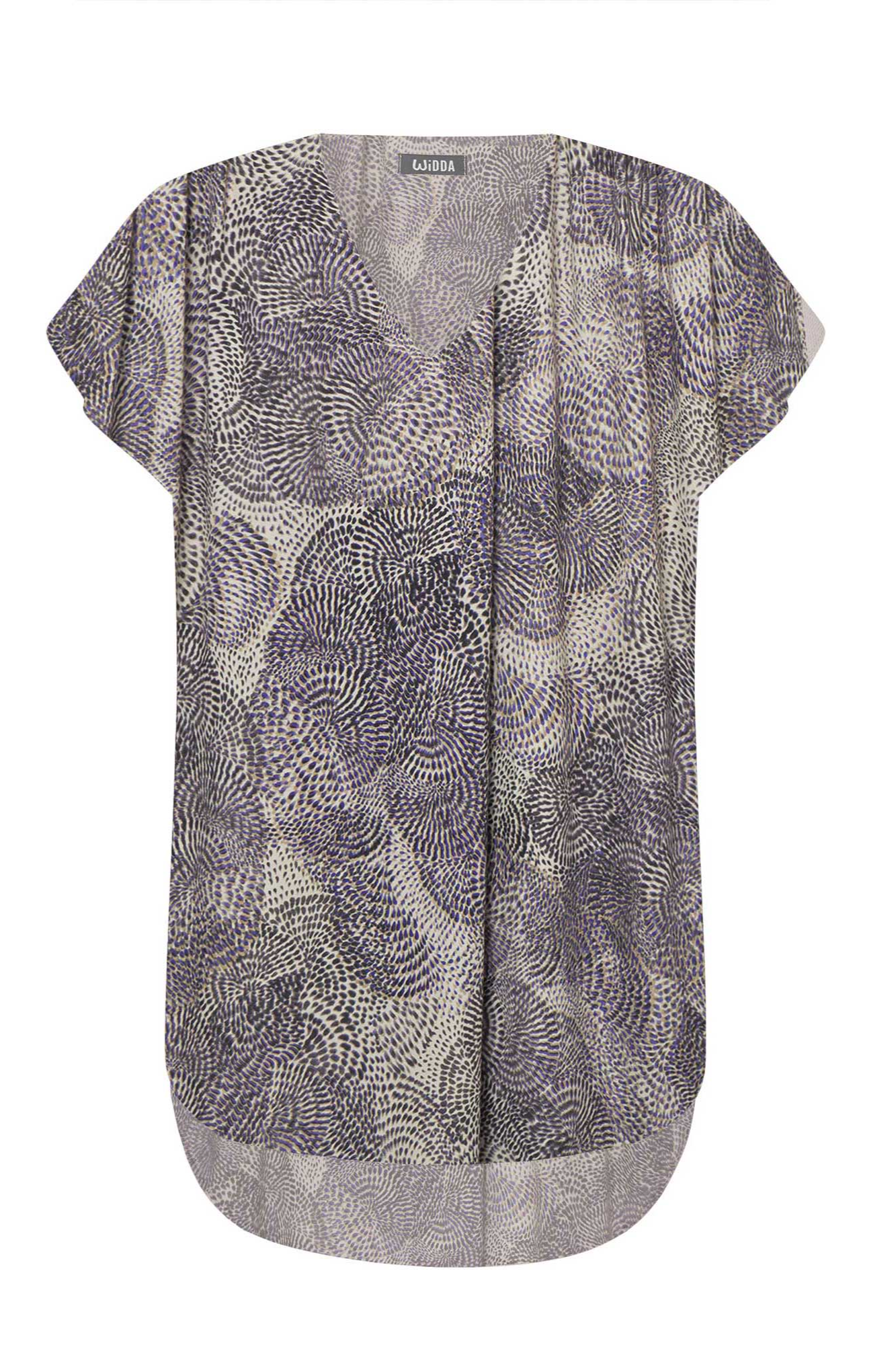 Widda Damen vegan Bluse Beat Radiance Gemustert