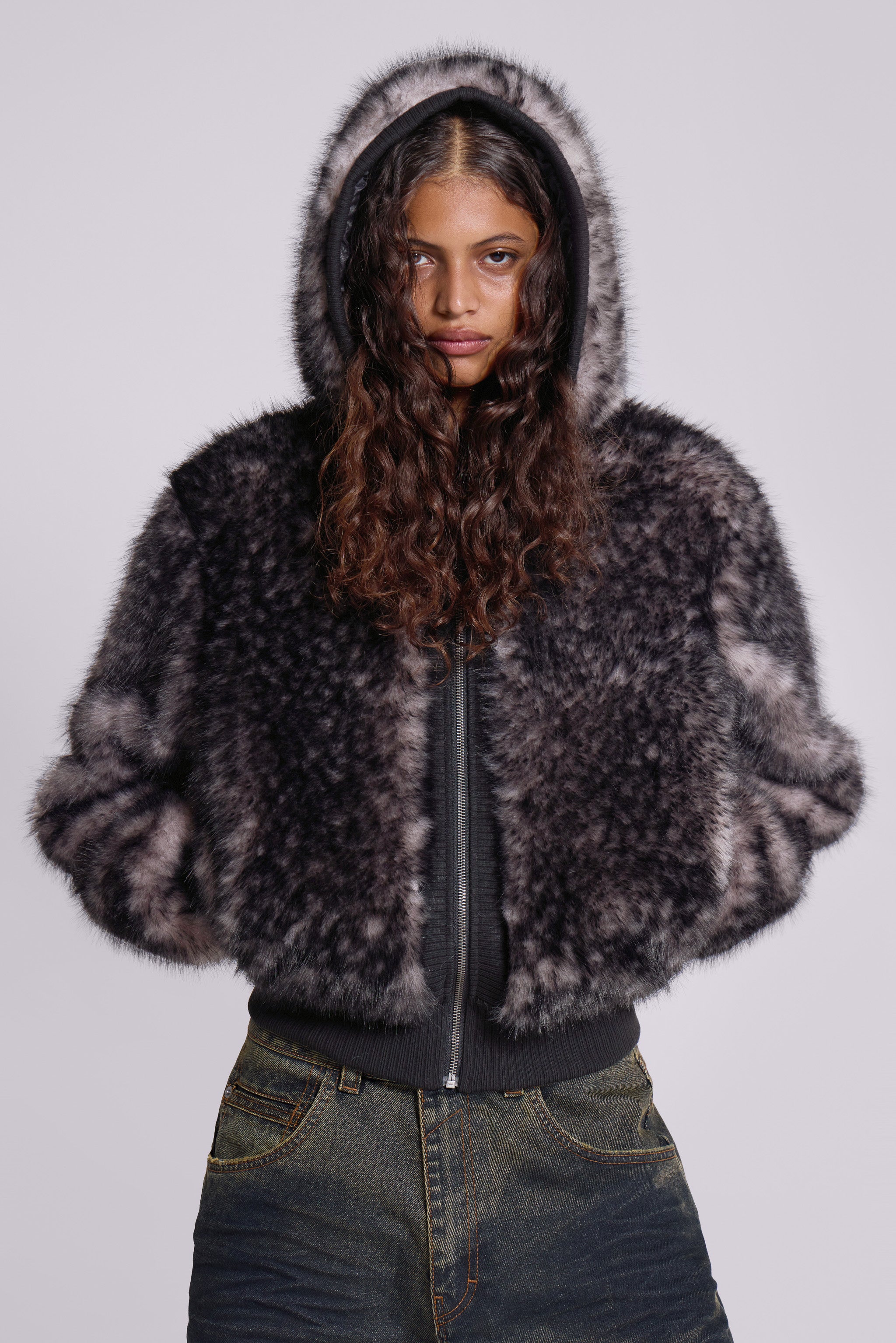 Jaded London Biome Faux Fur Jacket