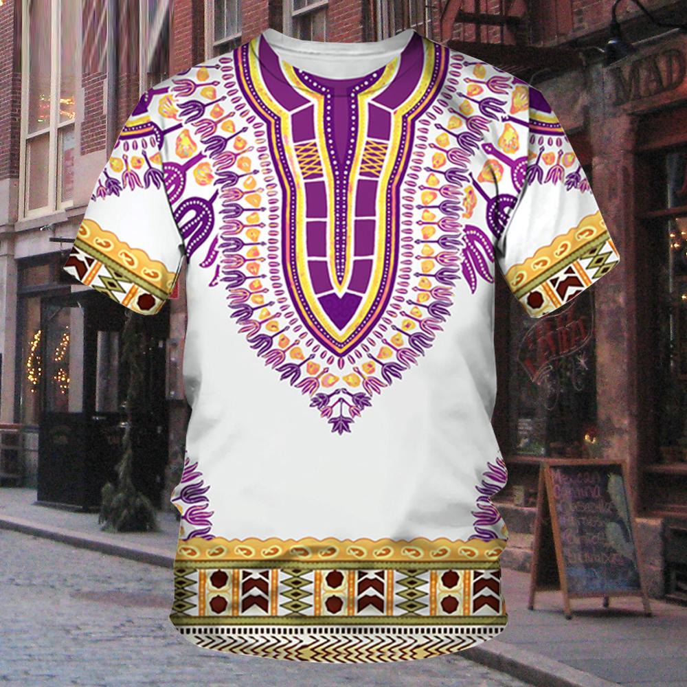 ETST WENDY 005 Mannen Dashiki T-shirt Afrikaanse Kleding Traditionele Slijtage Kleding Korte Mouw Casual Streetwear Vintage T-shirts oversize L