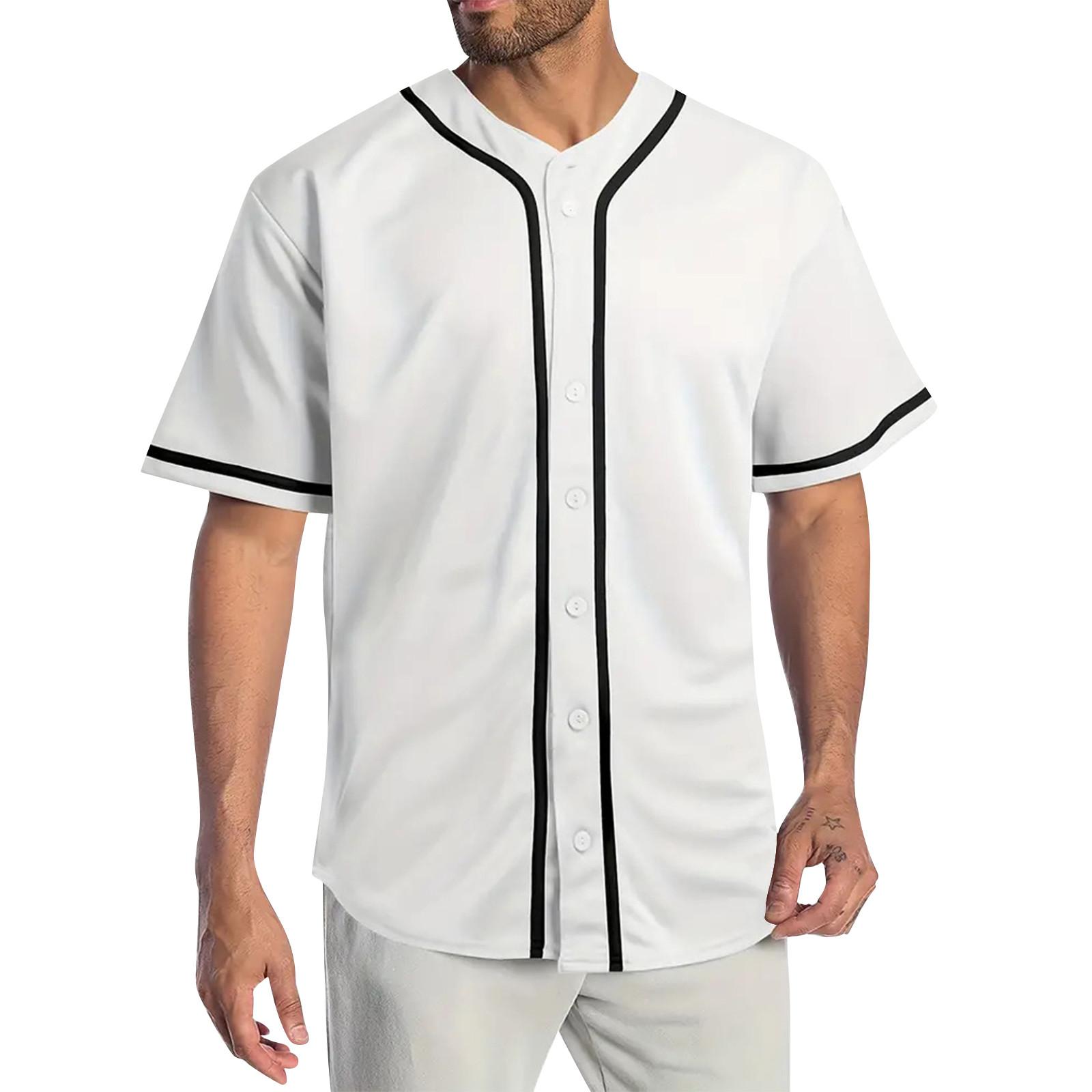 Long nose Heren Effen Kleur Sport Comfort Korte Mouw Baseball XL wit