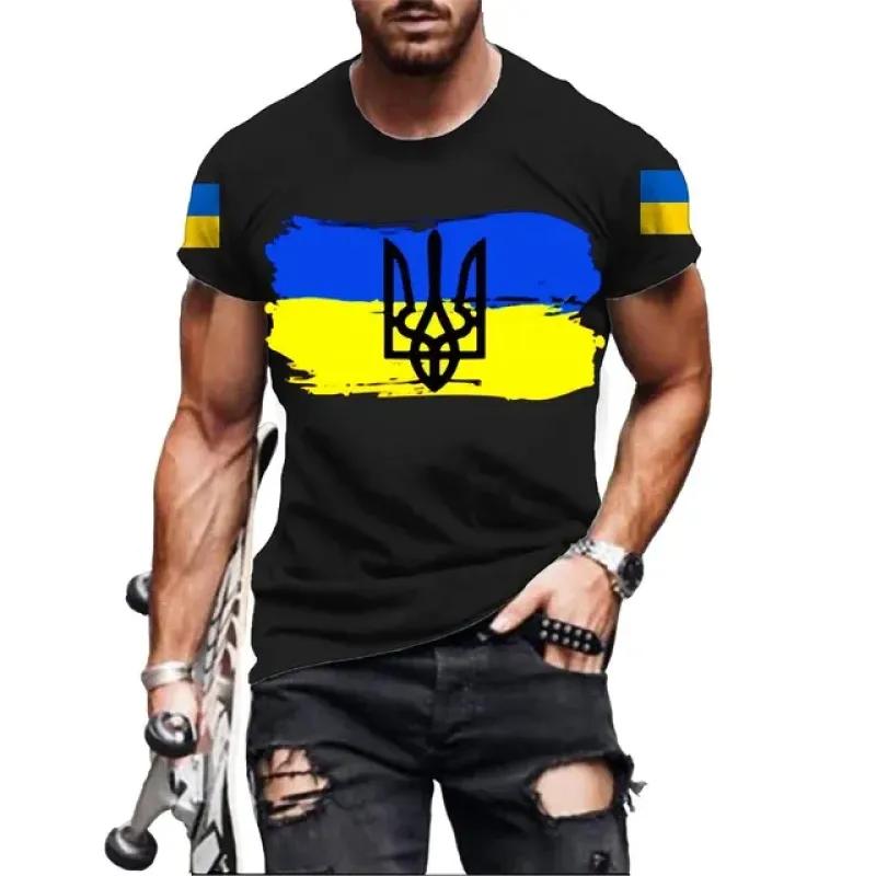 Wengy 2 Vintage Heren T-shirt Oekraïense T-shirt 3d Heren Oekraïne Militaire Leger Embleem T-shirts Oekraïense Vlag Logo T-shirt Tees XXS-6XL 3XL