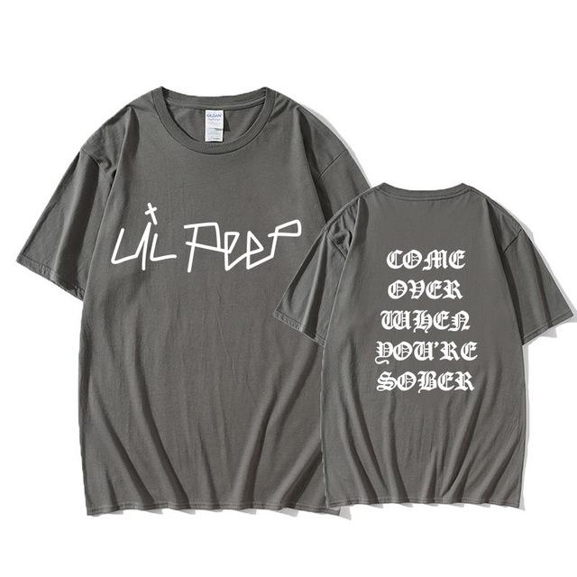 Jacket and Zipper Hoodie NO.1 2025 Lil Peep Come Over When You're Sober Tour Concert Vtg Reprint Top T-shirt Nieuwe zomer Streetwear print Top Katoenen T-shirts Heren 3XL
