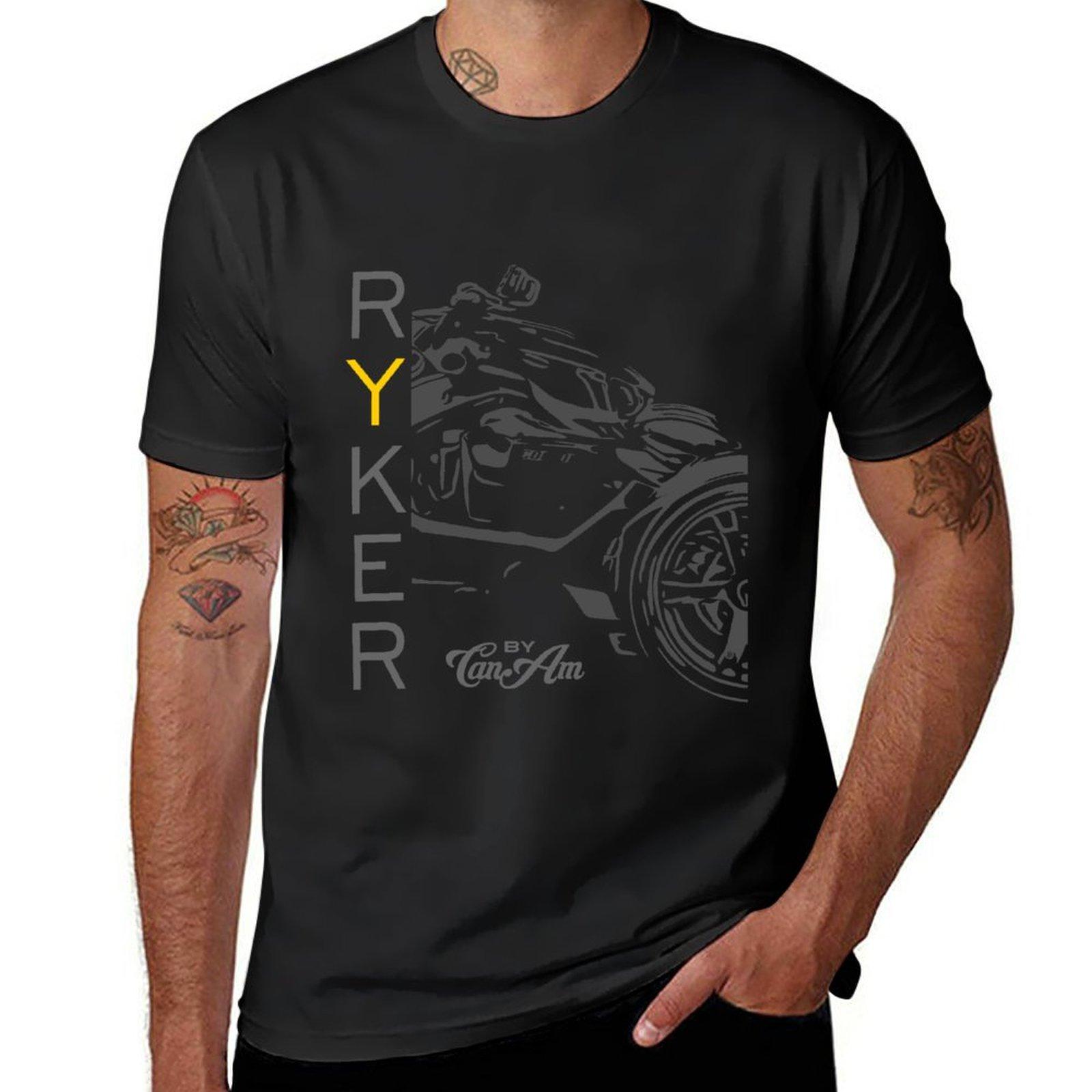 ETST 011 Can-Am Ryker T-shirt aangepaste dierenprint voor jongens heren workout shirts 3XL