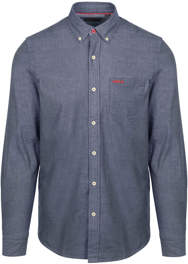 New zealand auckland NZA Overhemd James Twill Navy