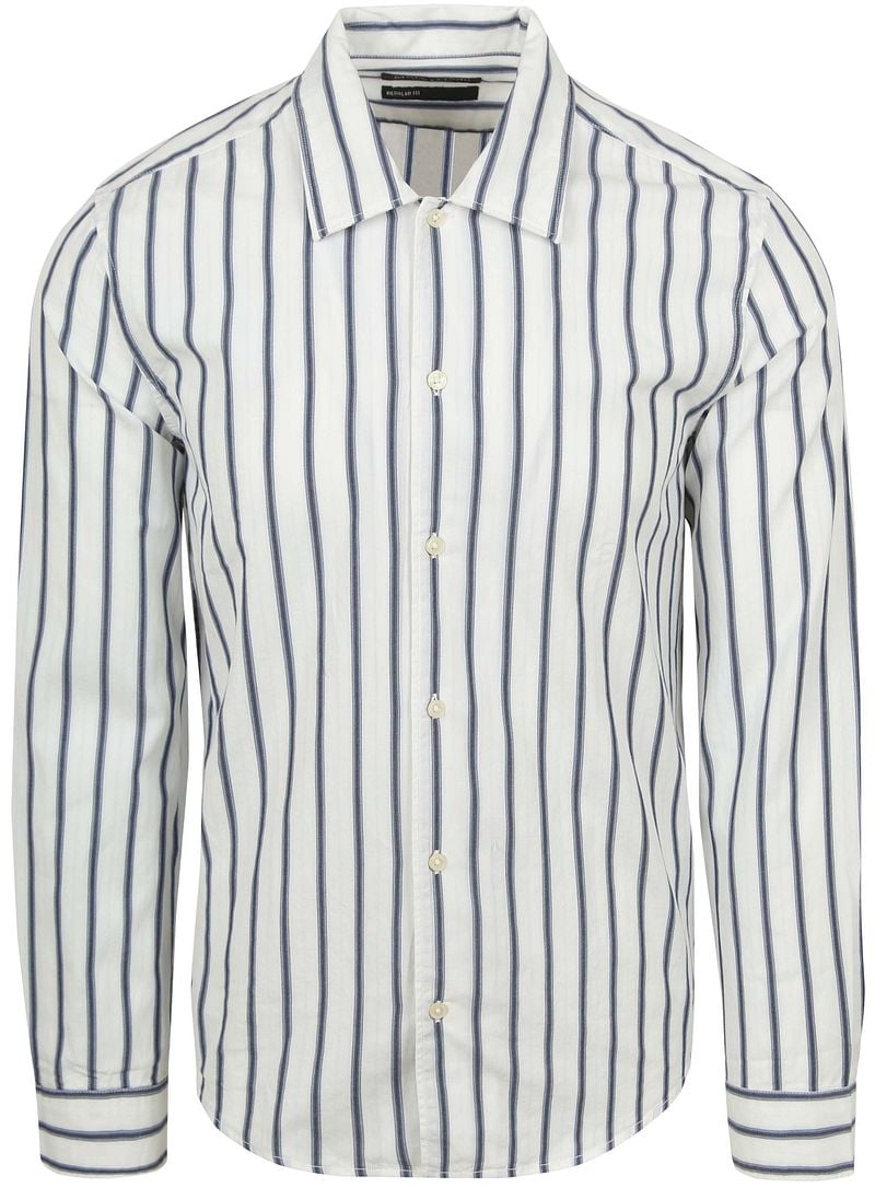 Marc O'Polo Overhemd Streep Blauw