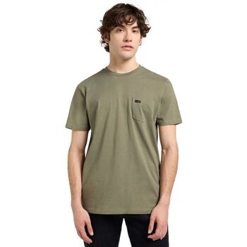 Lee T-shirt Korte Mouw  112370424 POCKET TEE-MERCANTILE GREEN