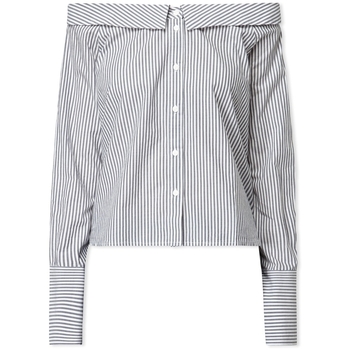 Only Blouse  Off Shoulders Bambi Top - Bright White Night Sky