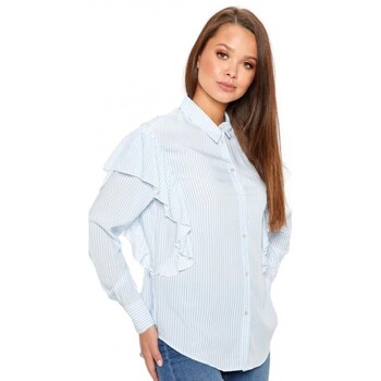 Only Blouse  Betty Shirt - Cloud Dancer Light Blue