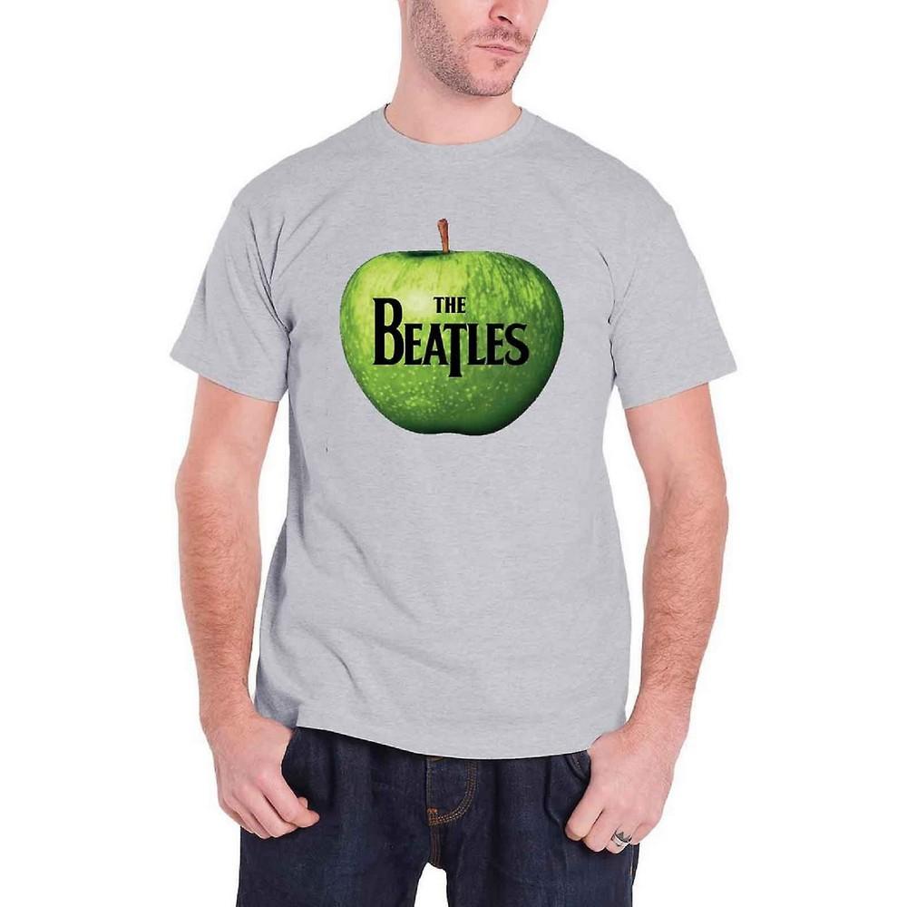The Beatles Unisex volwassen Apple-logo T-shirt XL grijs