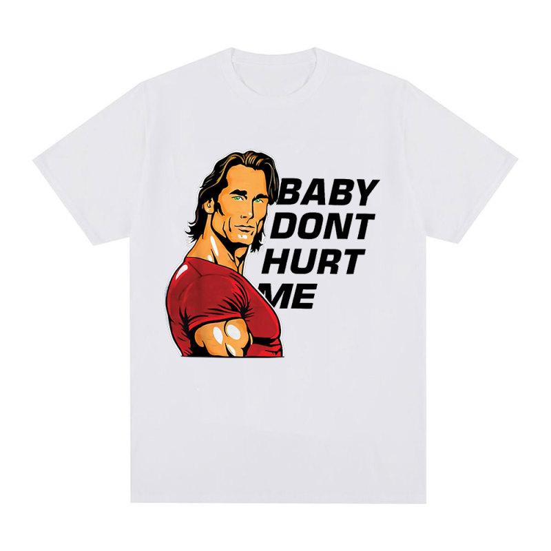 TENJINGE Trendy Baby Doe Me Geen Pijn Meme T-shirt Herenkleding Gym Fitness Liefhebbers Katoen Korte Mouw T-shirts Unisex casual Oversized T-shirt M