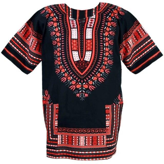 ETST WENDY Afrikaanse cultuur heren zomer 3D-geprint T-shirt met korte mouwen, comfortabele oversized top L