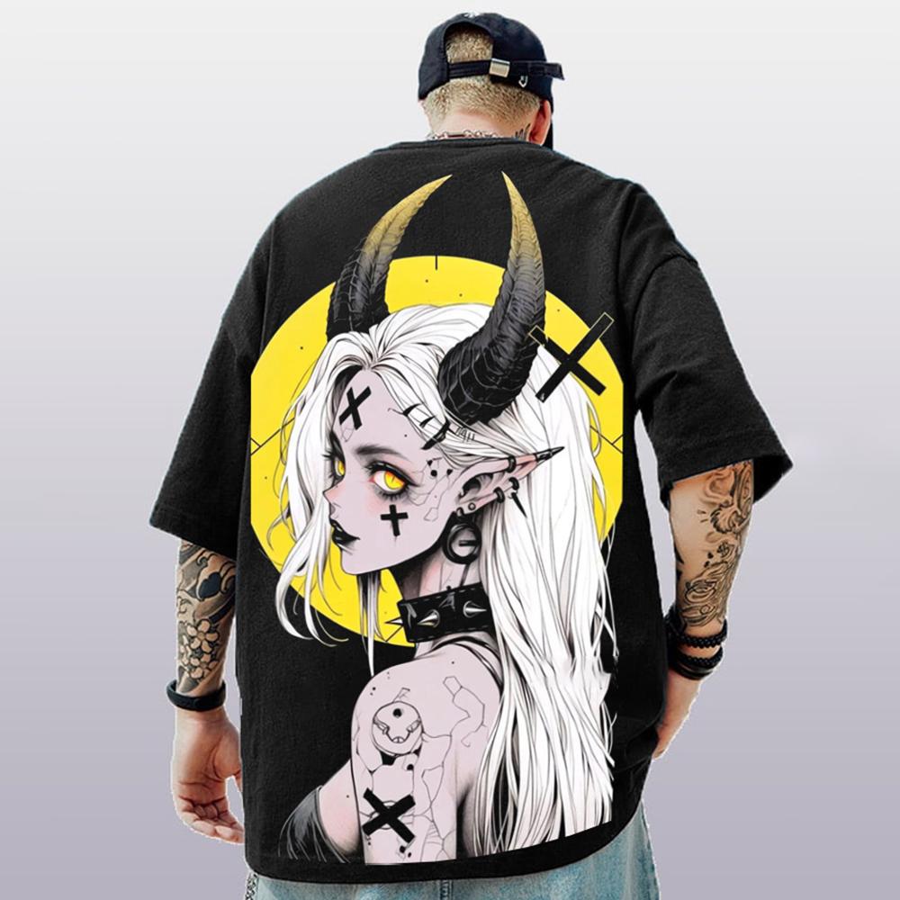 ETST WENDY 005 3D Anime Karakter Print Heren T-shirt 2024 Nieuw Oversized Korte Mouw T-shirt Voor Heren Street Hip-Hop Tee Top Snel Drogende T-shirts 6XL