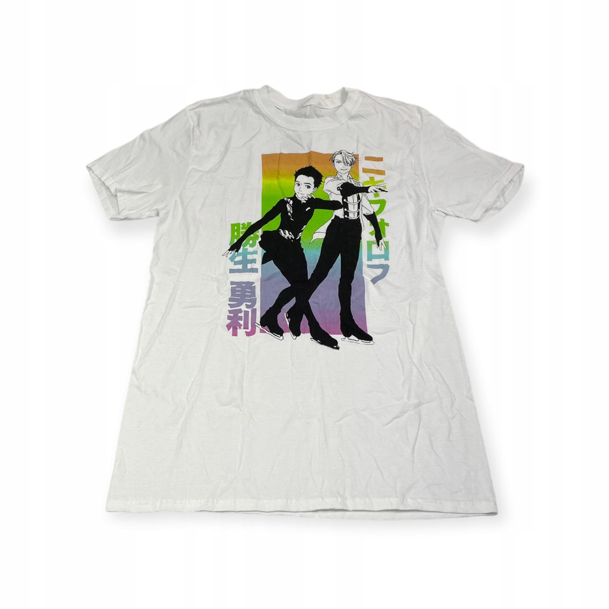 Outletup-clothes Koszulka T-shirt męski okrągły dekolt SPENCER'S nadruk M