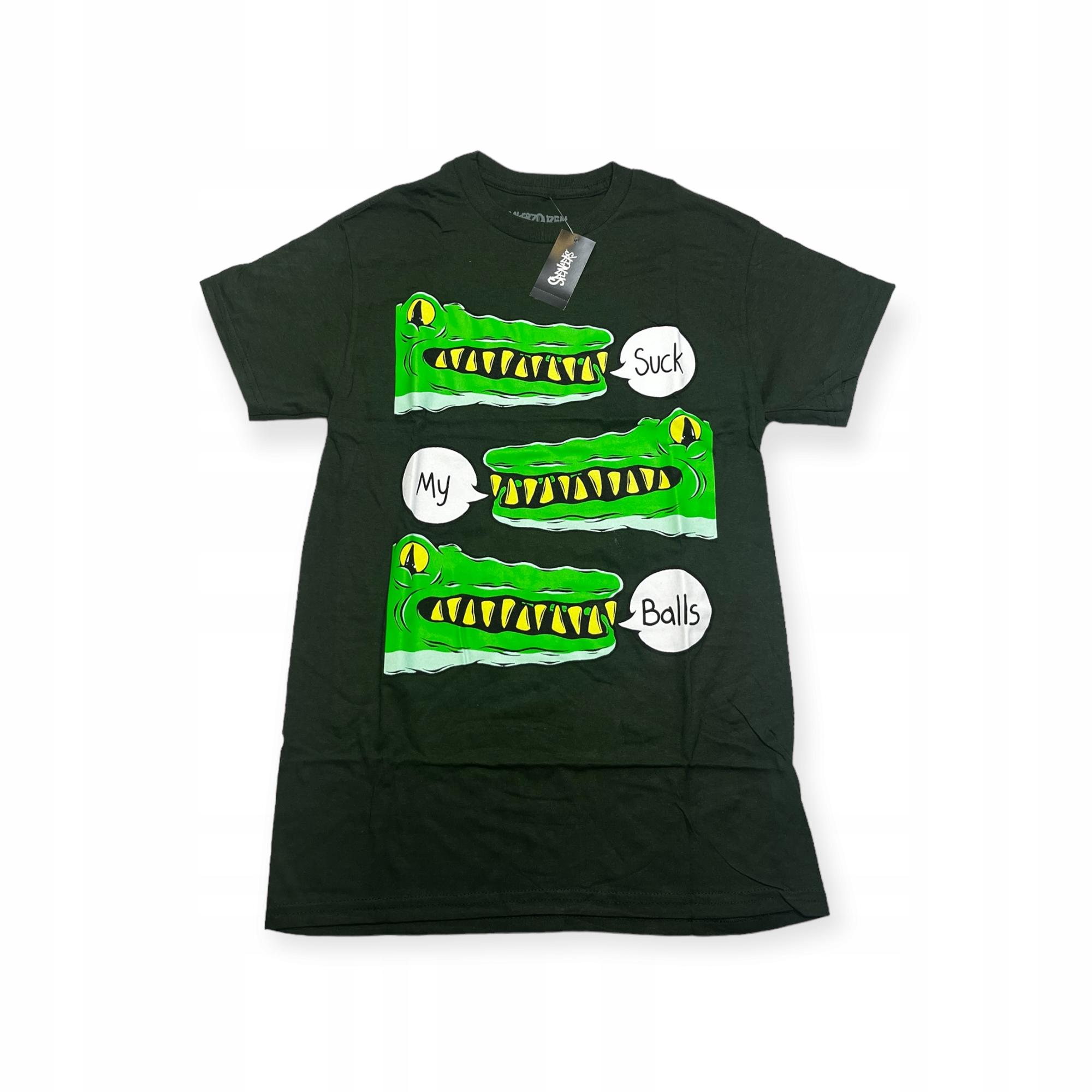 Outletup-clothes Koszulka T-shirt męski okrągły dekolt SPENCER'S nadruk XL