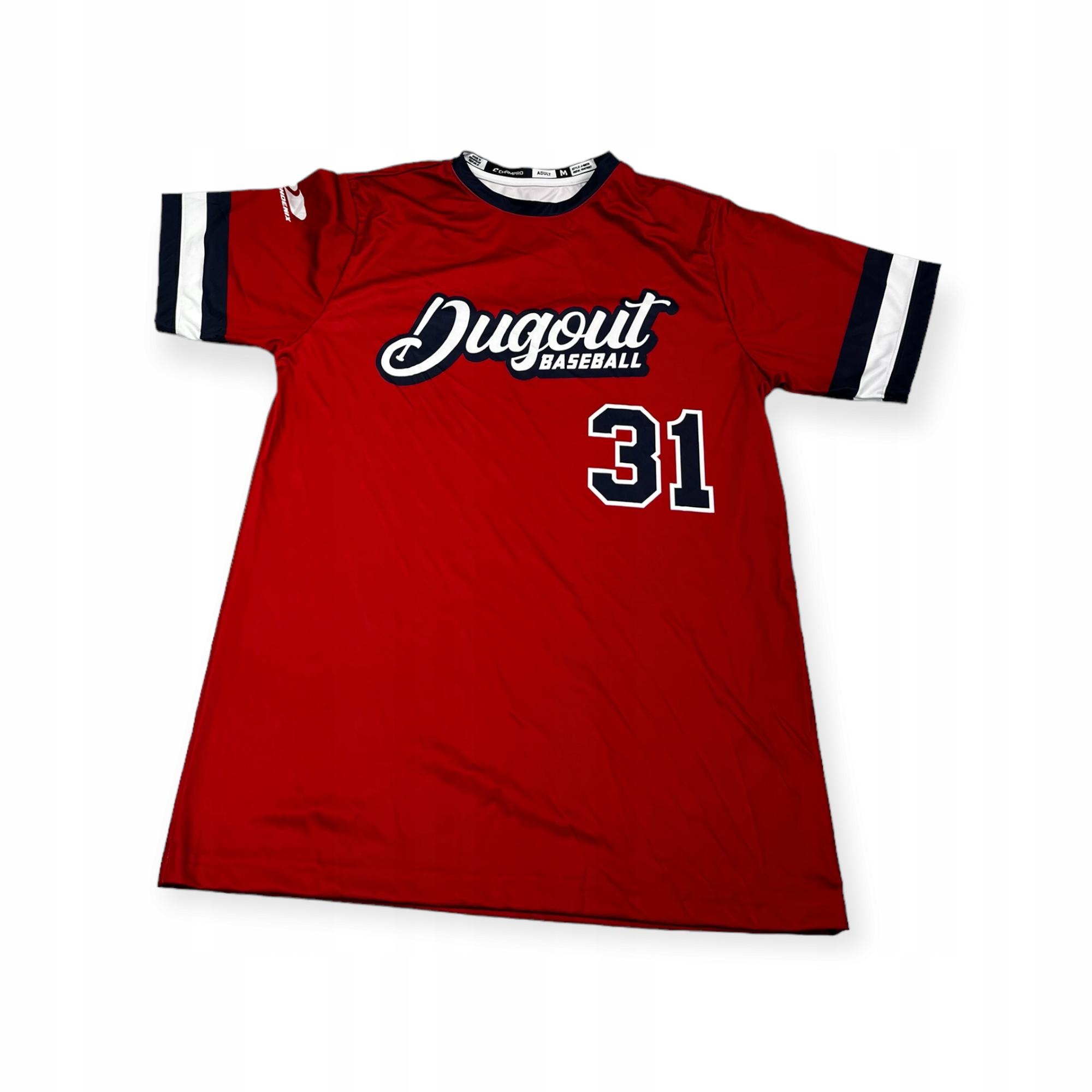 Outletup-clothes Bluzka męska na krótki rękaw CHAMPRO DUGOUT BASEBALL 31 M