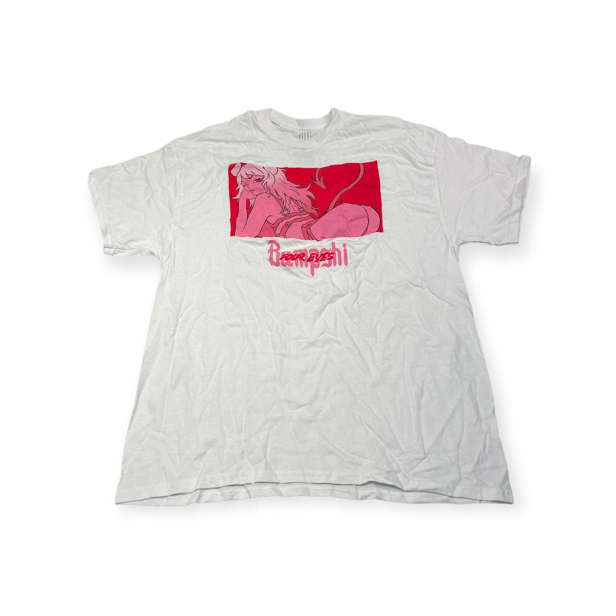 Outletup-clothes Koszulka T-shirt męski okrągły dekolt SPENCER'S FOUREYES L