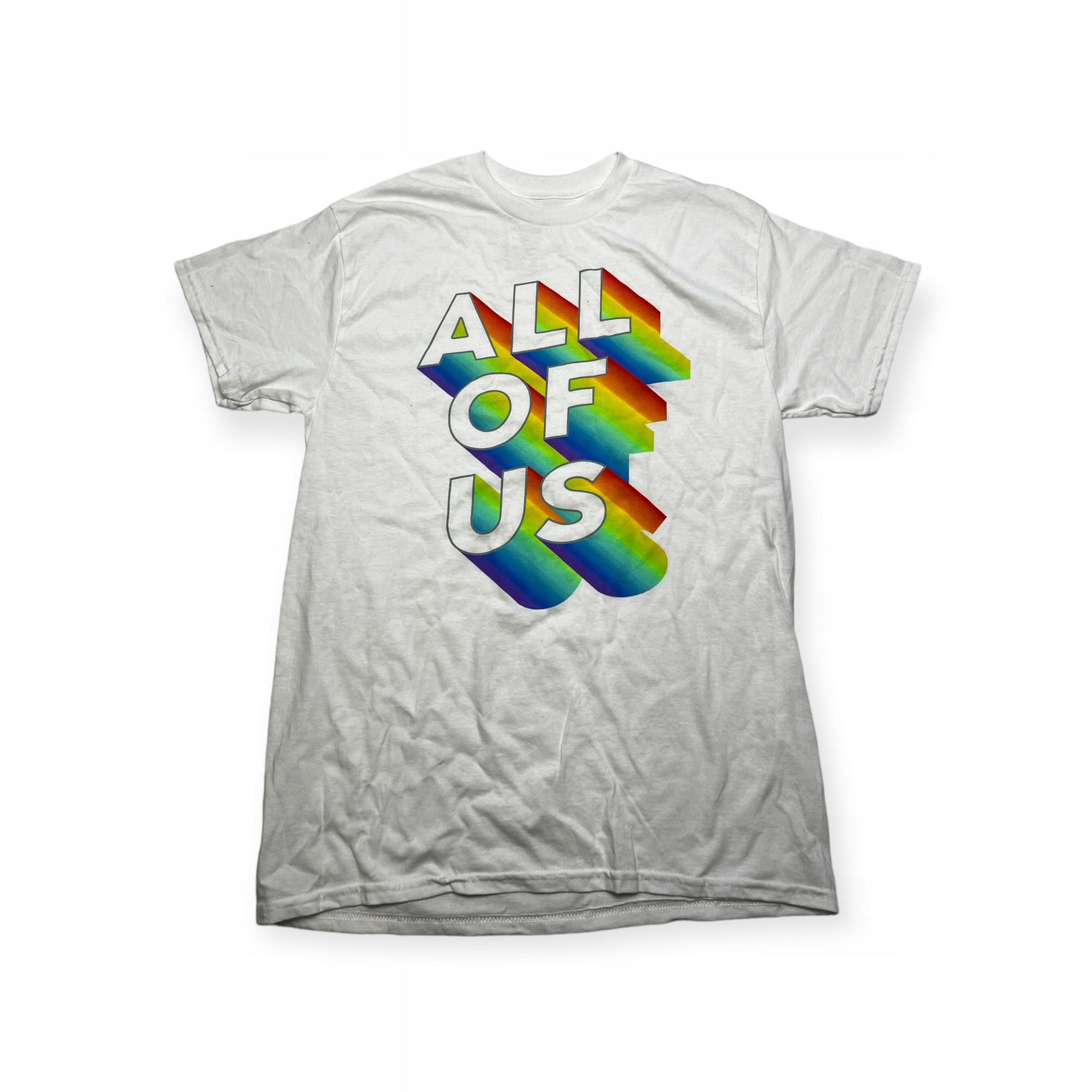 Outletup-clothes Koszulka T-shirt męski okrągły dekolt SPENCER'S nadruk M