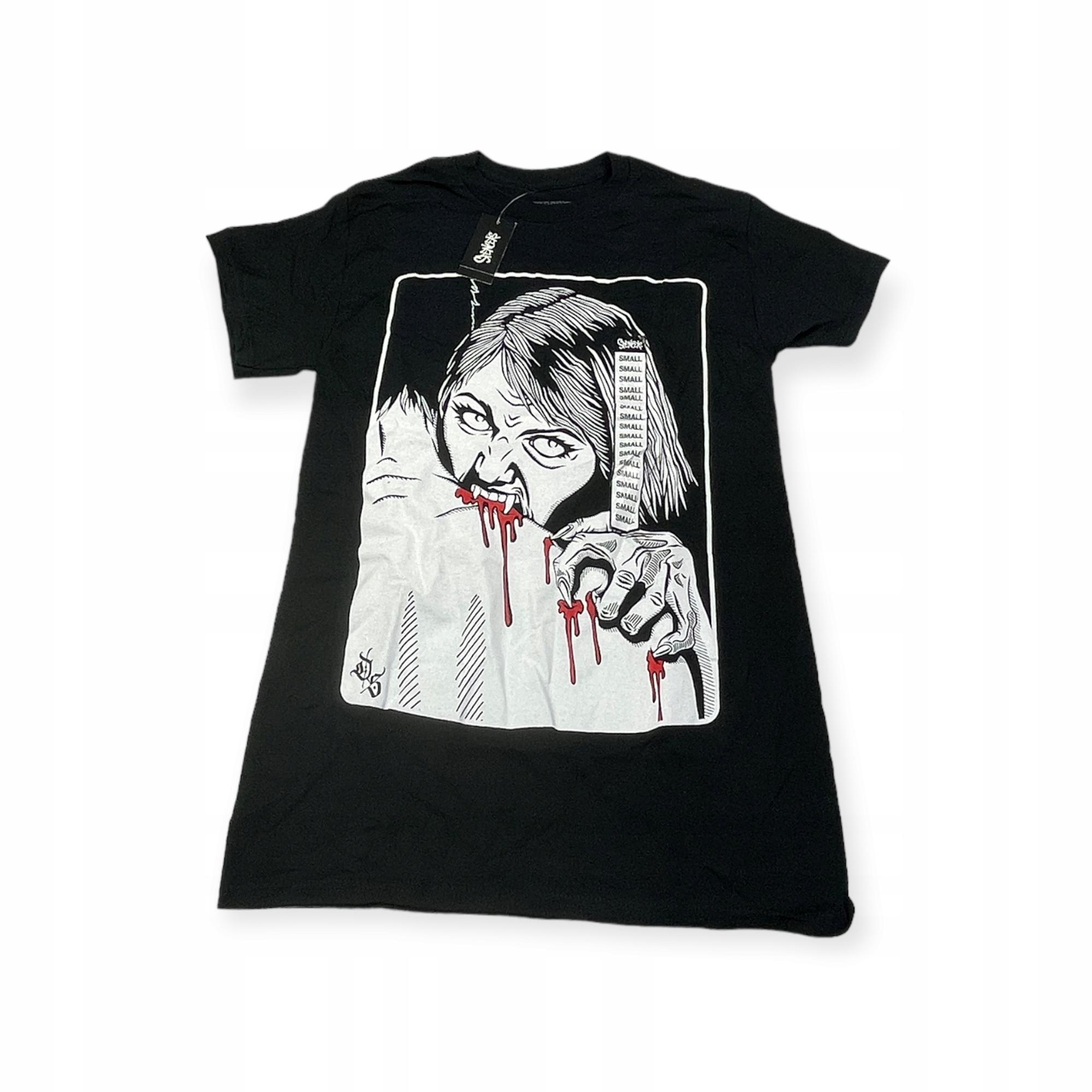 Outletup-clothes Koszulka T-shirt męski okrągły dekolt SPENCER'S DANGER STRANGER M