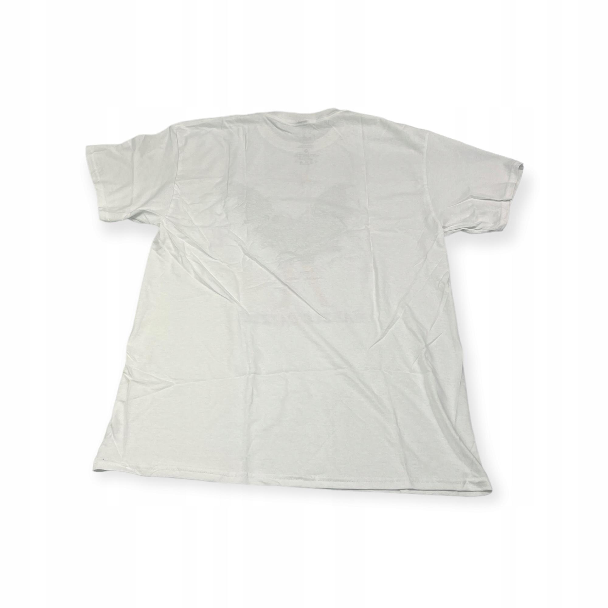 Outletup-clothes Koszulka T-shirt męski okrągły dekolt SPENCER'S nadruk L