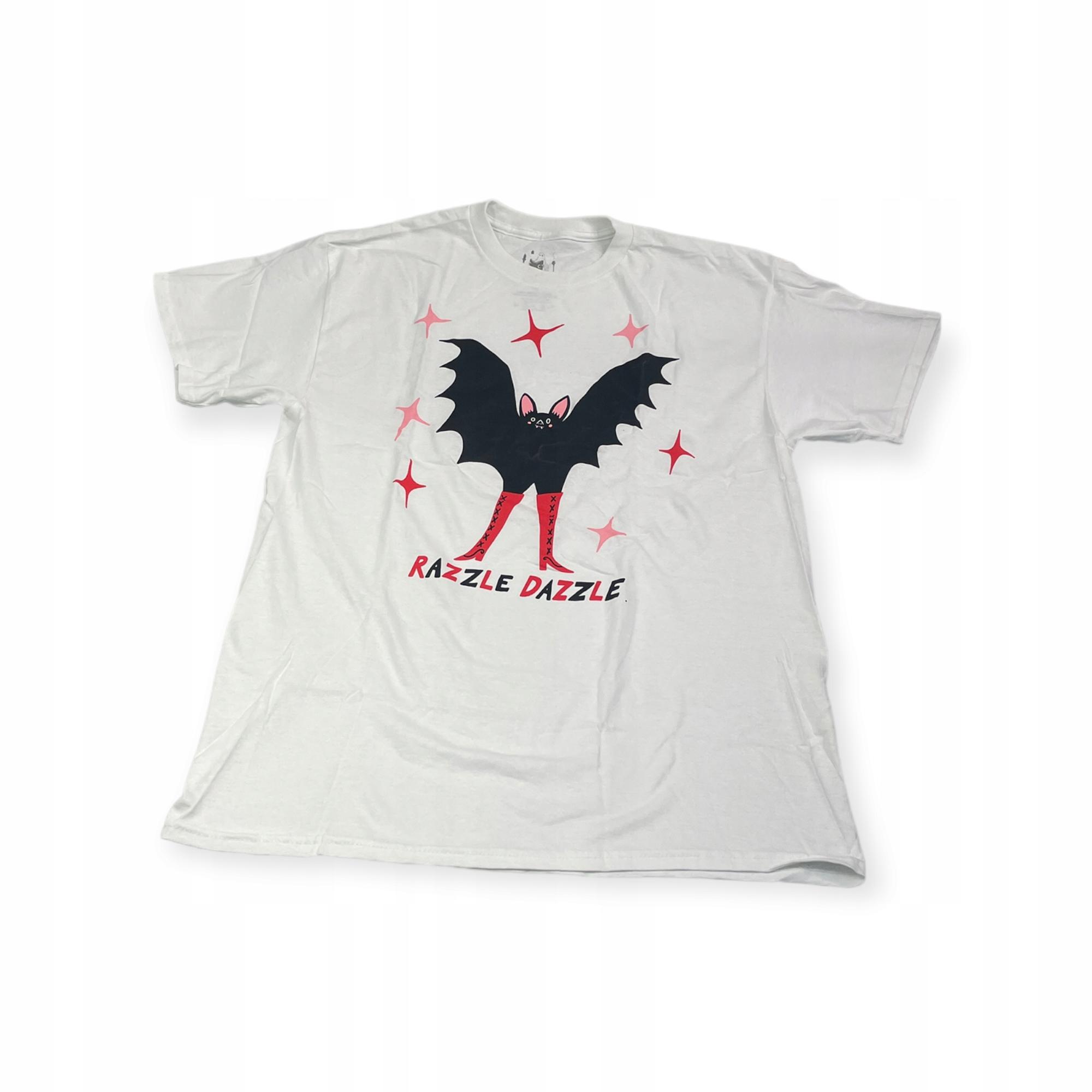Outletup-clothes Koszulka T-shirt męski okrągły dekolt SPENCER'S nadruk M