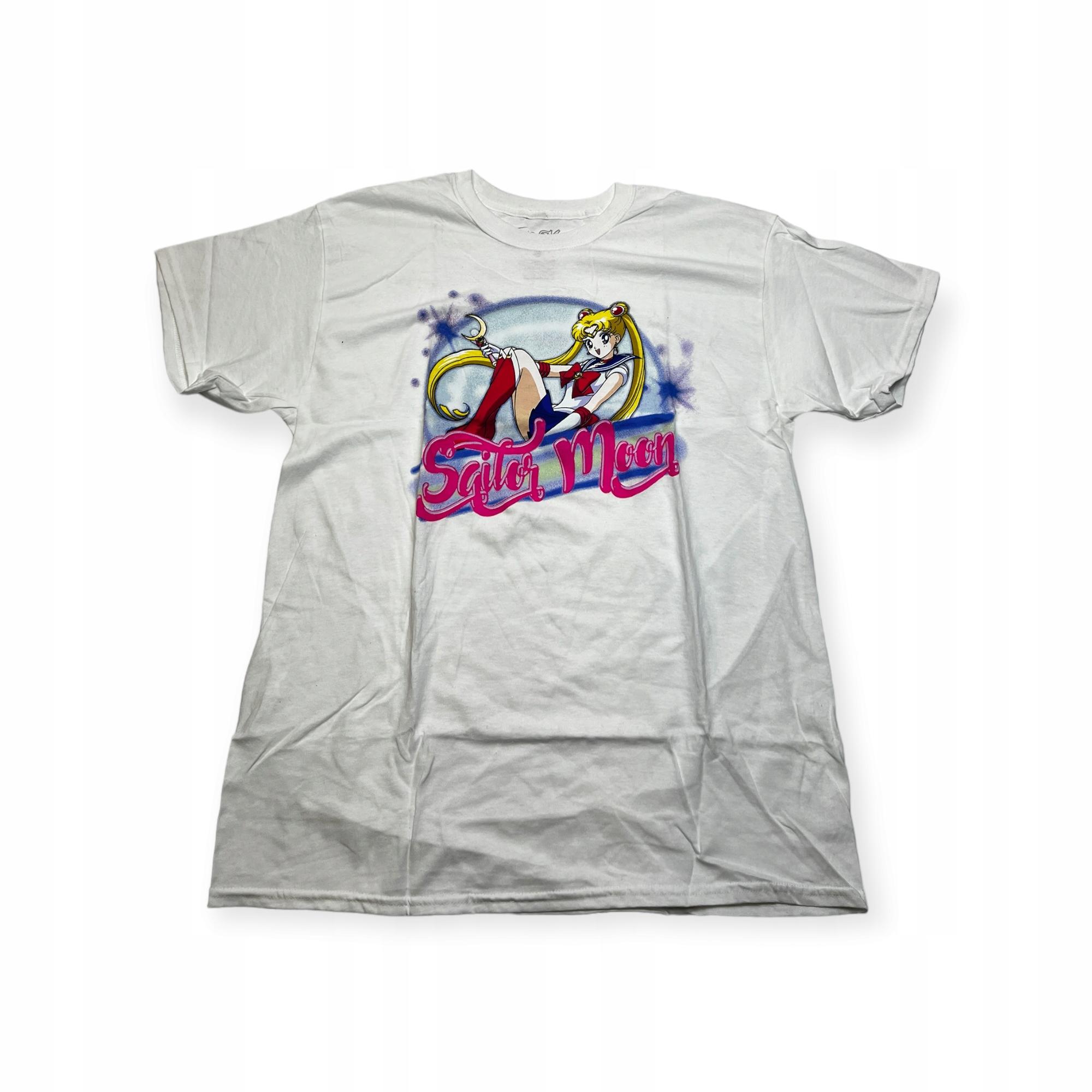 Outletup-clothes Koszulka T-shirt męski okrągły dekolt SPENCER'S nadruk L
