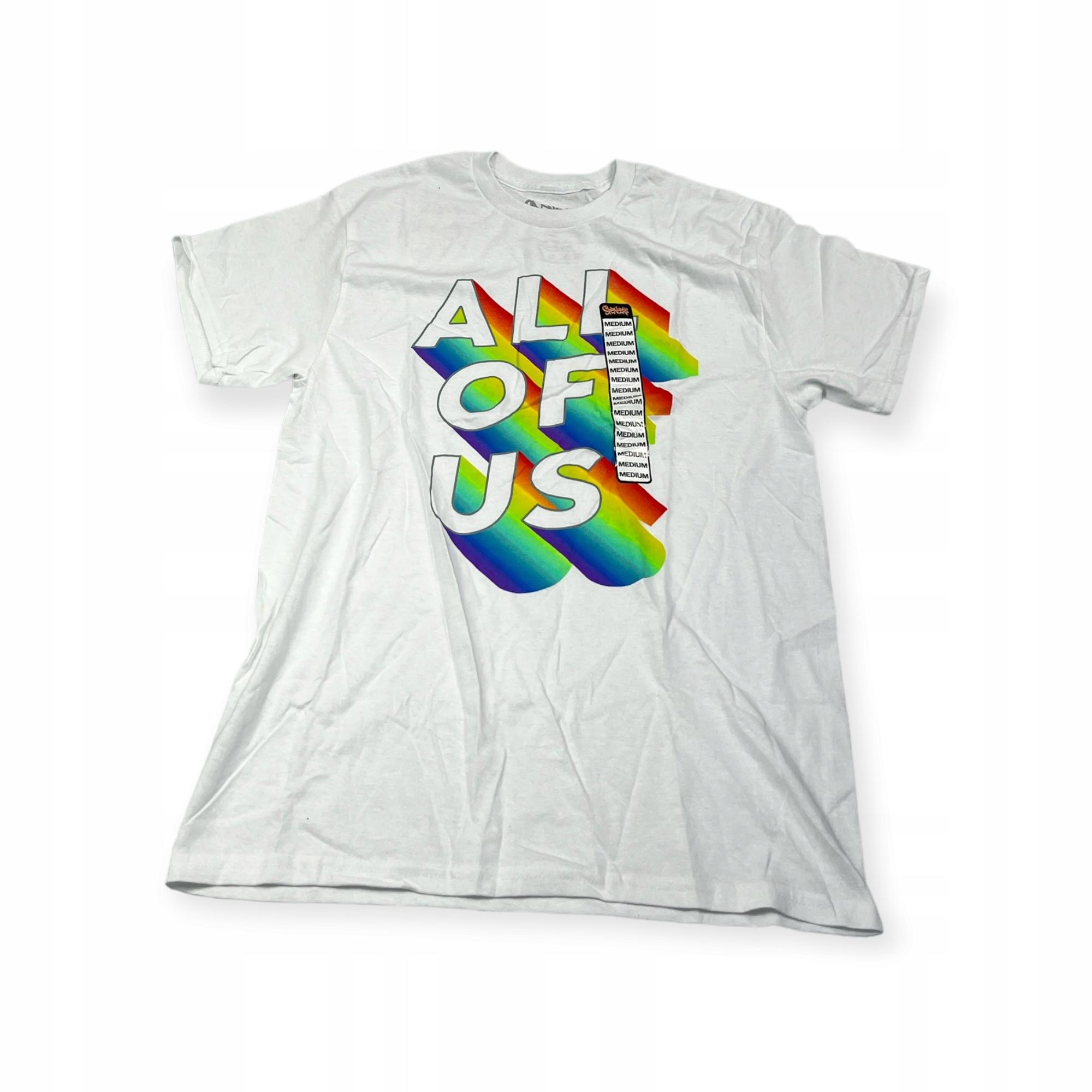 Outletup-clothes Koszulka T-shirt męski okrągły dekolt SPENCER'S nadruk M