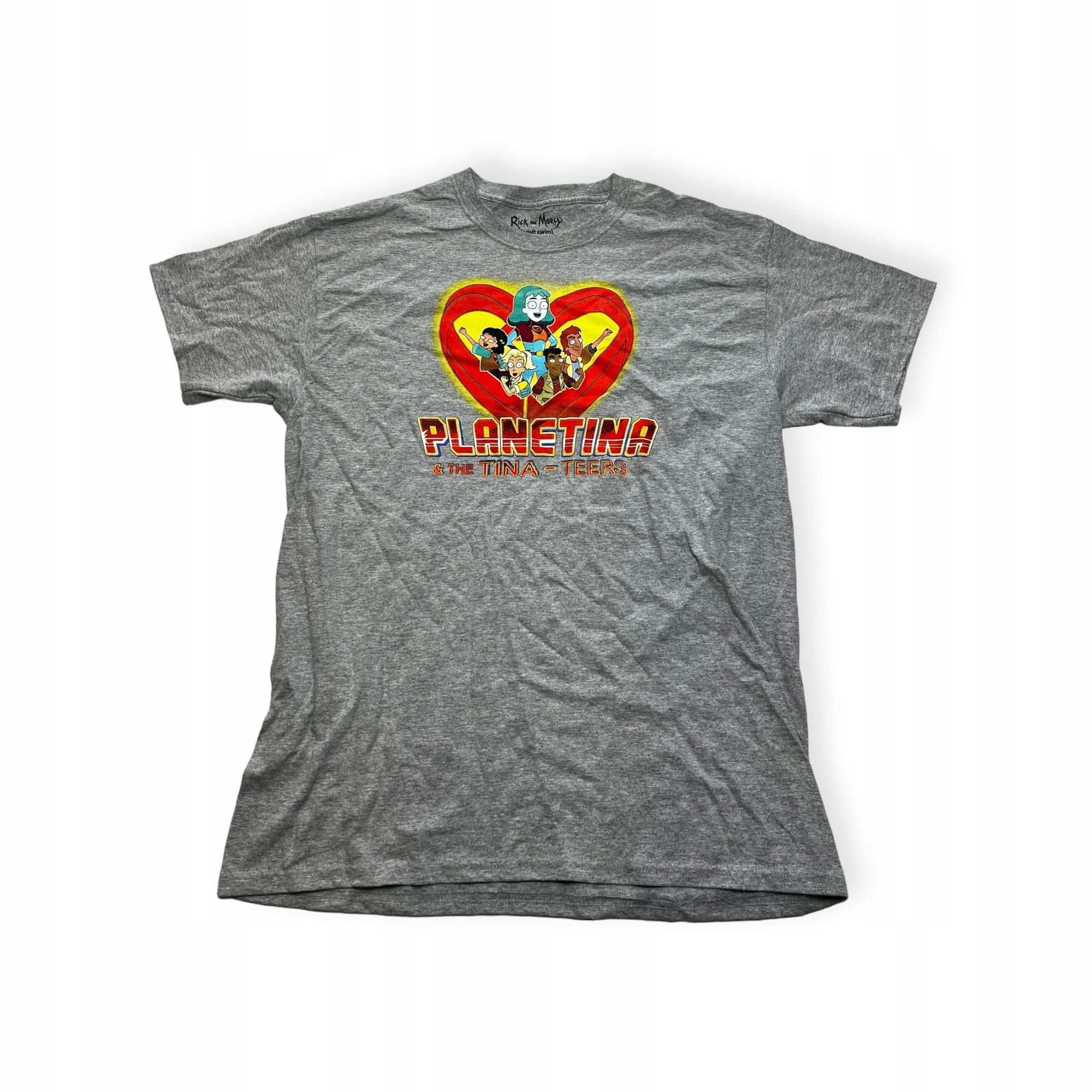 Outletup-clothes Koszulka T-shirt męski okrągły dekolt SPENCER'S nadruk L