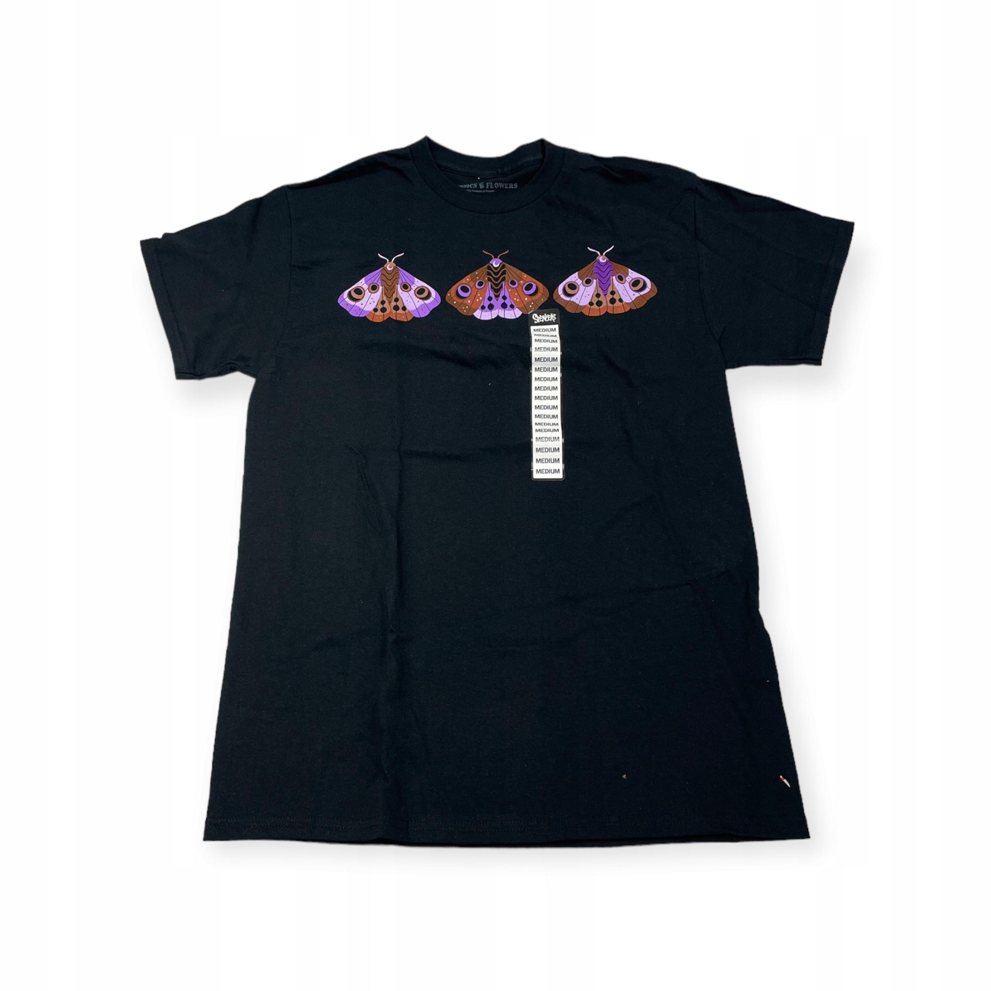 Outletup-clothes Koszulka T-shirt męski okrągły dekolt SPENCER'S FORENSICS FLOWERS L