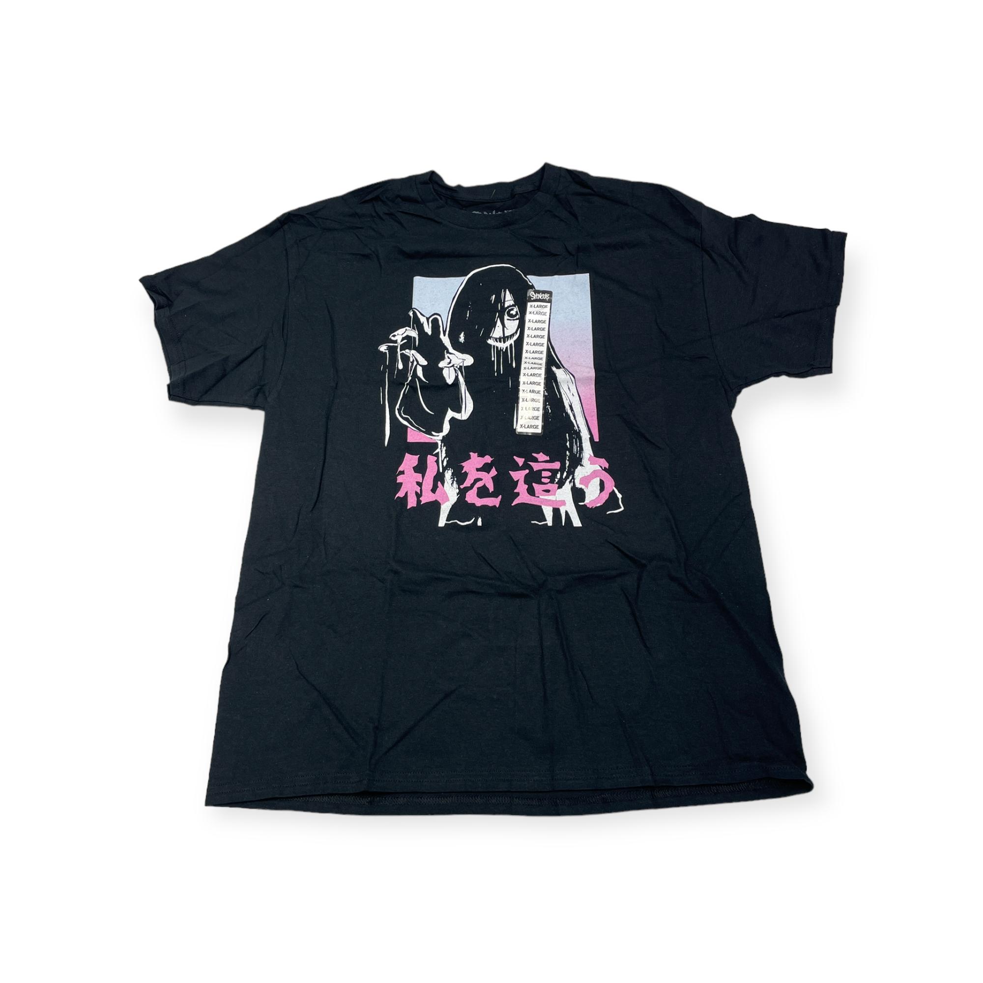 Outletup-clothes Koszulka T-shirt męski okrągły dekolt SPENCER'S nadruk L