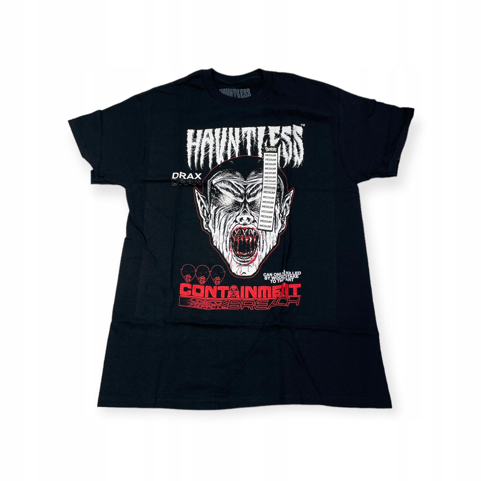 Outletup-clothes Koszulka T-shirt męski okrągły dekolt SPENCER'S nadruk L