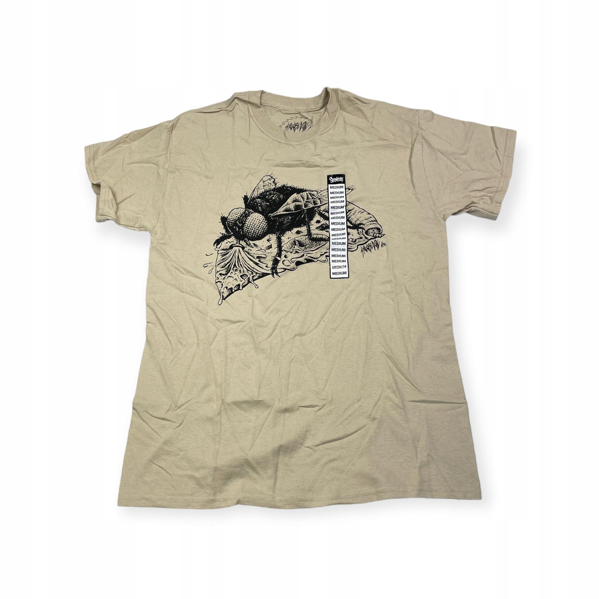 Outletup-clothes Koszulka T-shirt męski okrągły dekolt SPENCER'S NADRUK L