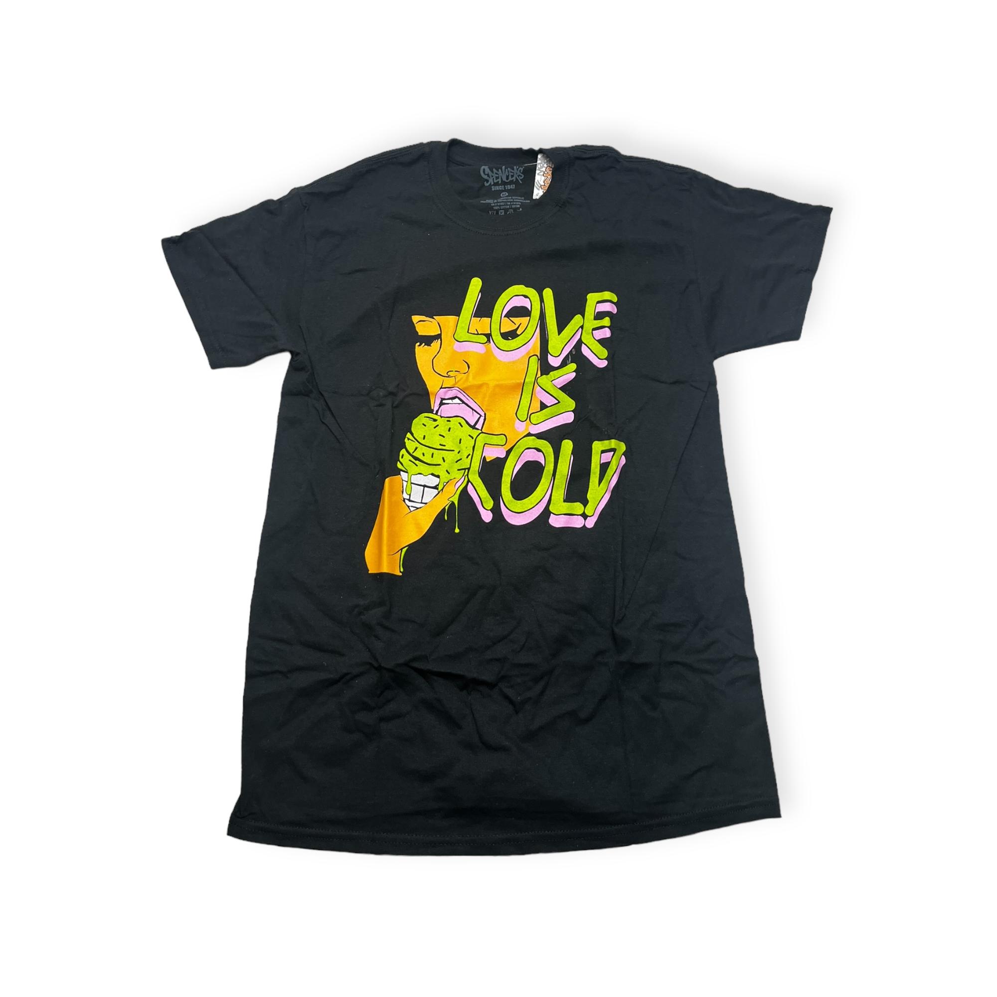 Outletup-clothes Koszulka T-shirt męski okrągły dekolt SPENCER'S nadruk L