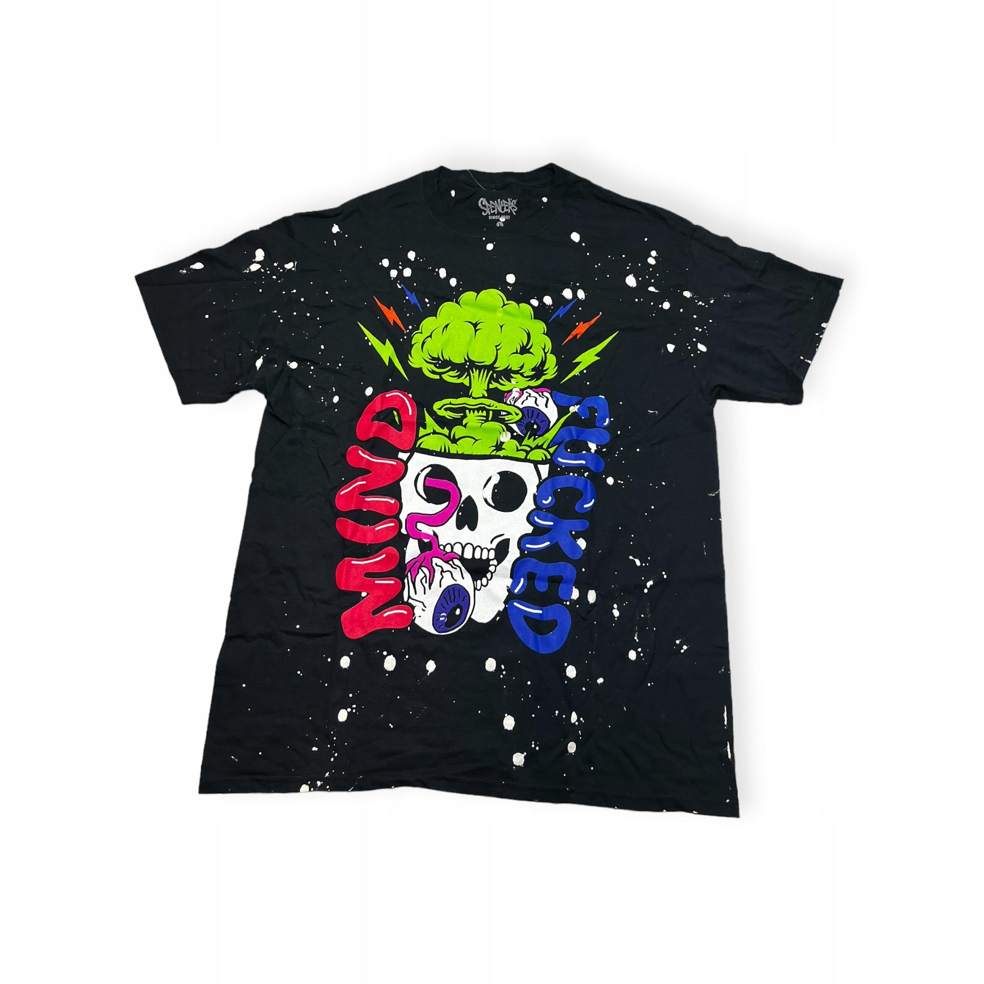 Outletup-clothes Koszulka T-shirt męski okrągły dekolt SPENCER'S NADRUK L