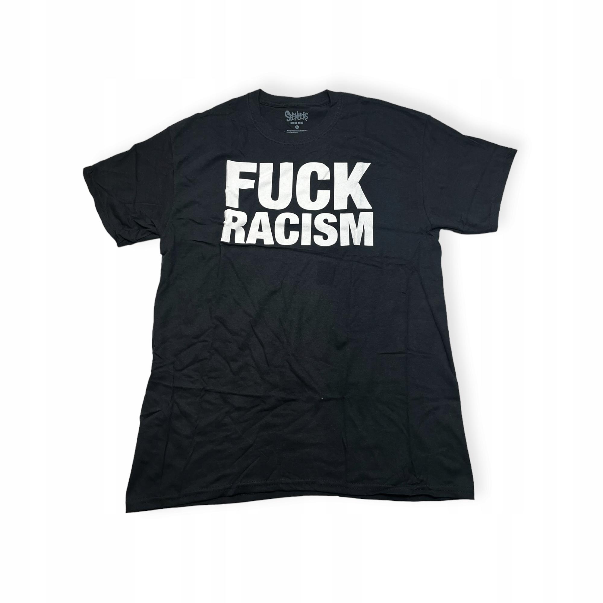 Outletup-clothes Koszulka T-shirt męski okrągły dekolt SPENCER'S NADRUK L