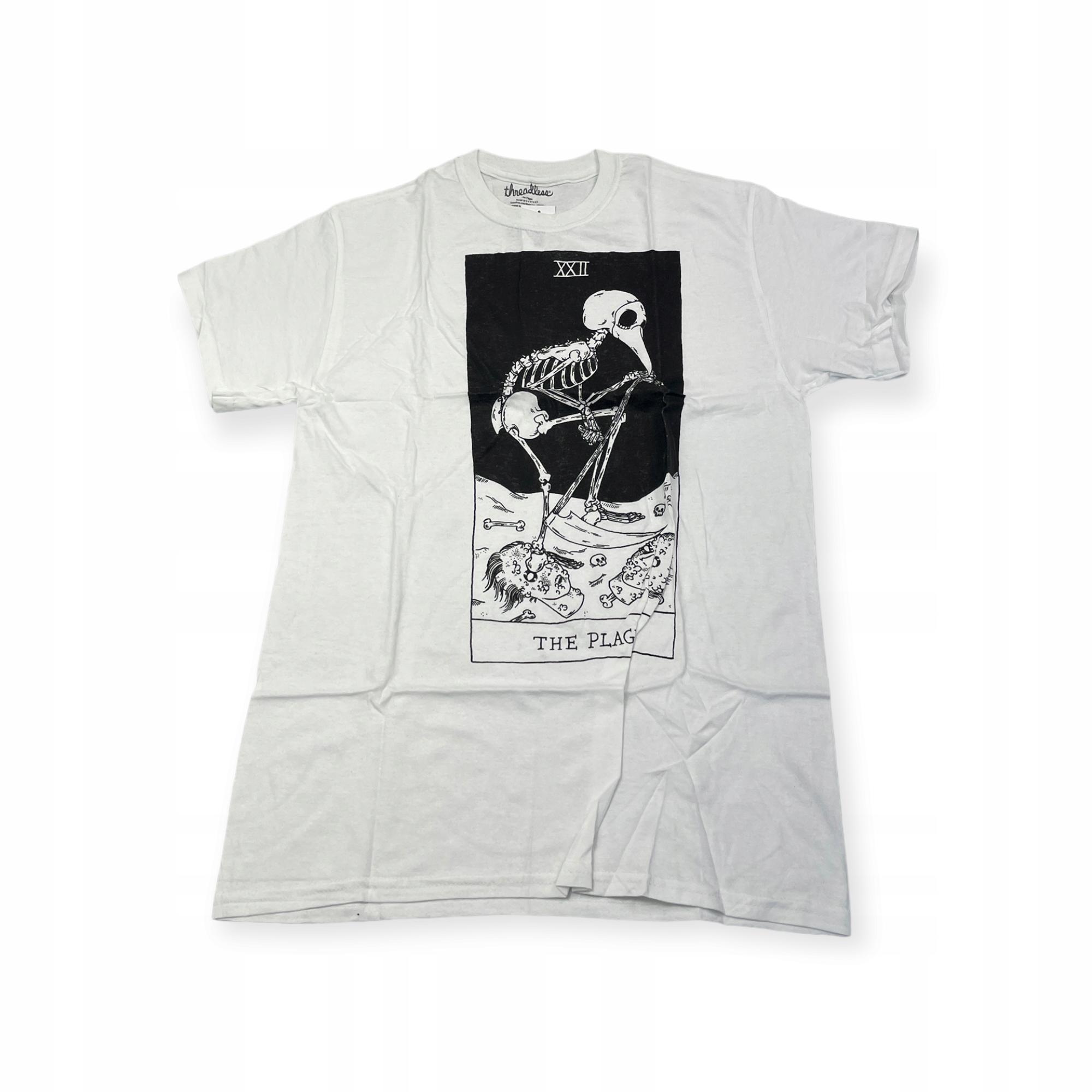 Outletup-clothes Koszulka T-shirt męski okrągły dekolt SPENCER'S nadruk M
