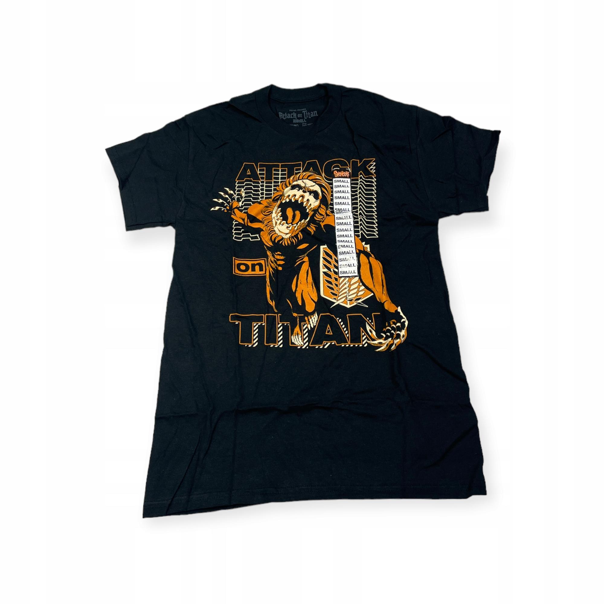 Outletup-clothes Koszulka T-shirt męski okrągły dekolt SPENCER'S ATTACK ON TITAN M