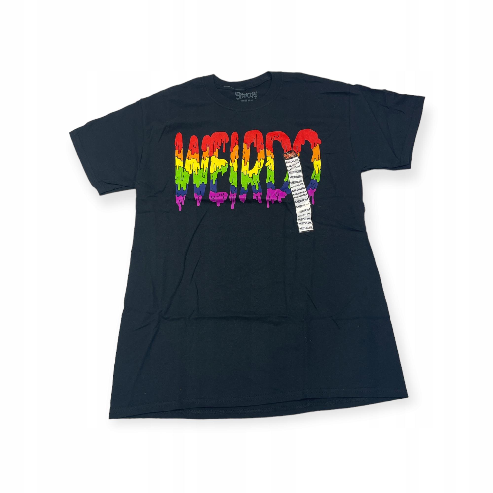 Outletup-clothes Koszulka T-shirt męski okrągły dekolt SPENCER'S NADRUK M