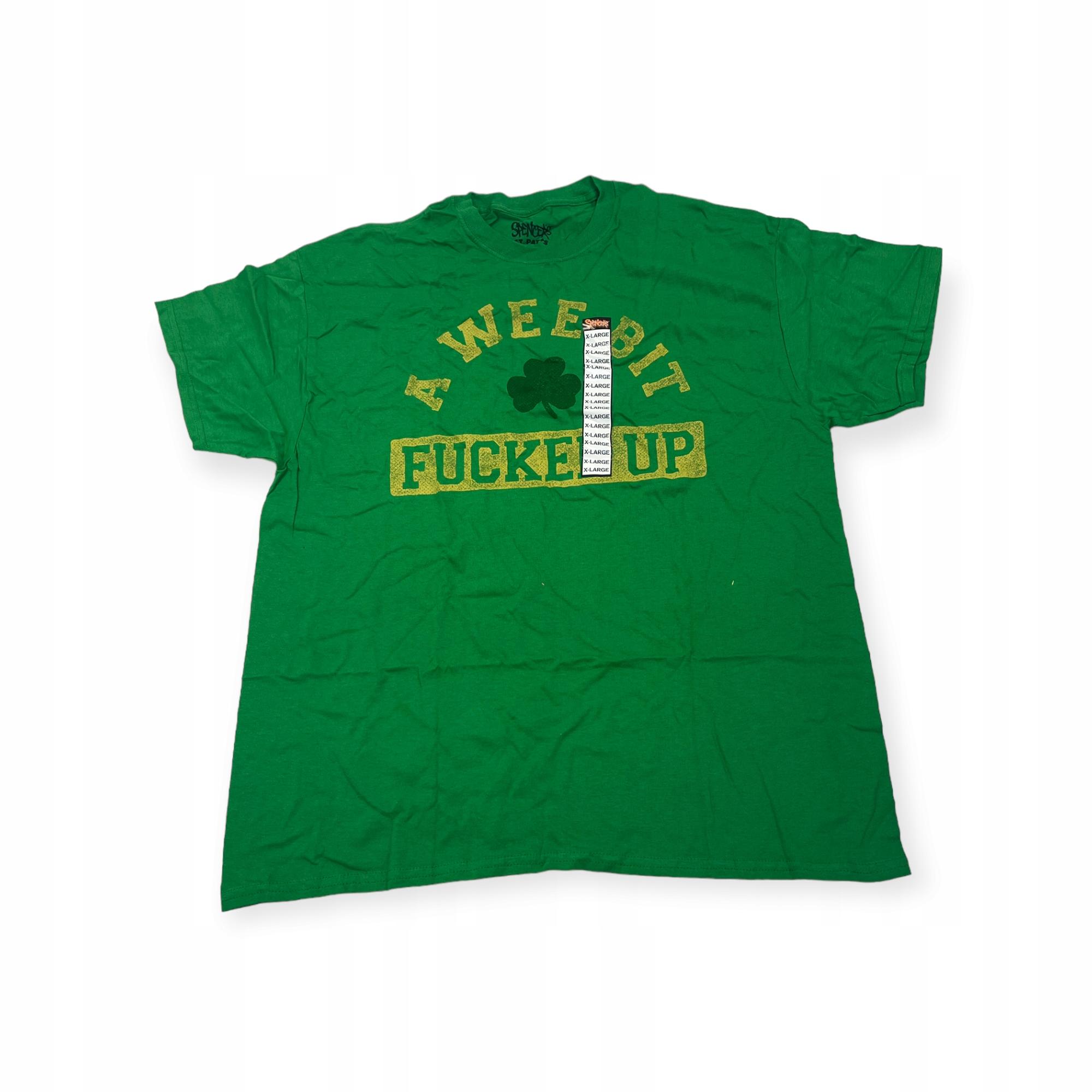 Outletup-clothes Koszulka T-shirt męski okrągły dekolt SPENCER'S NADRUK XL