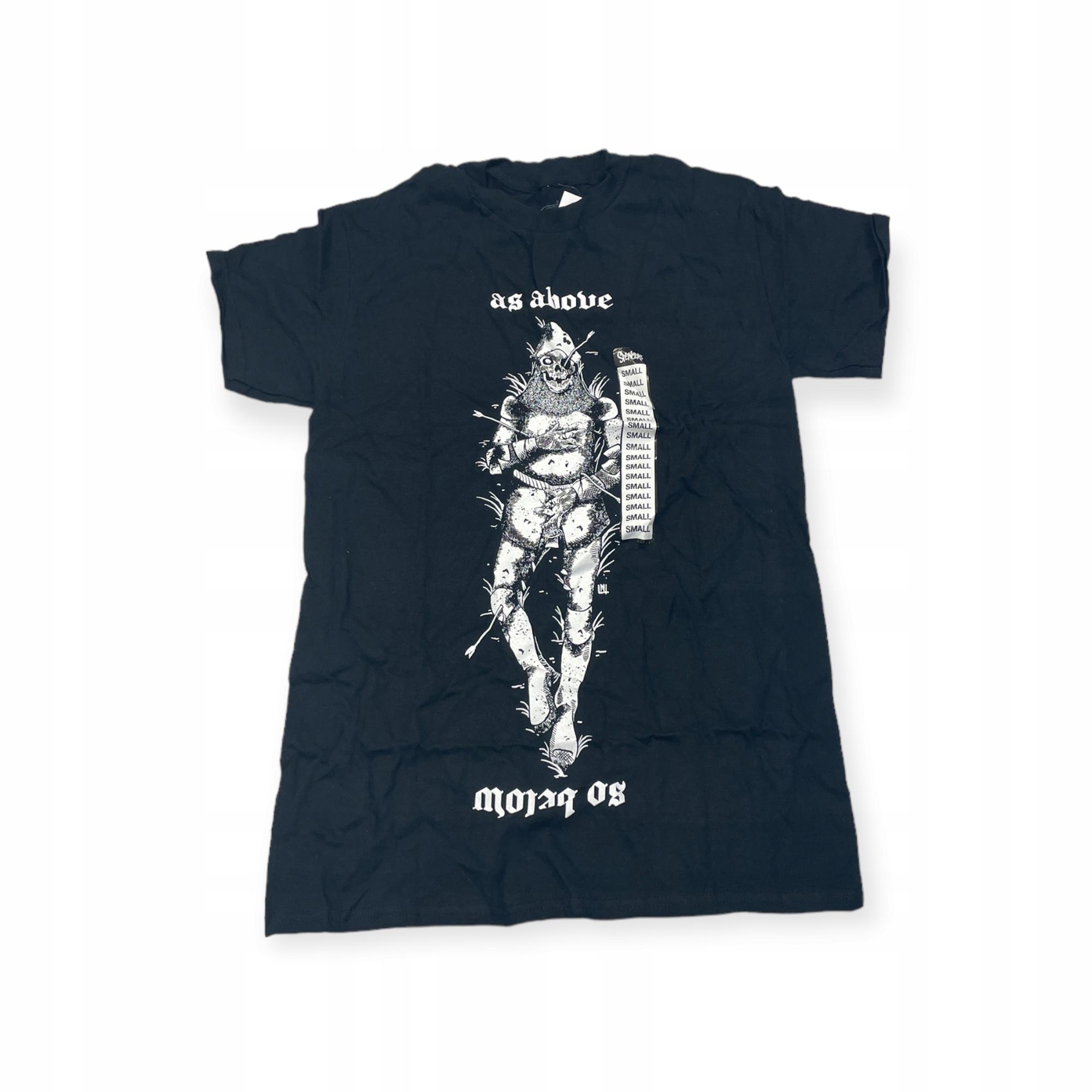 Outletup-clothes Koszulka T-shirt męski okrągły dekolt SPENCER'S NADRUK S