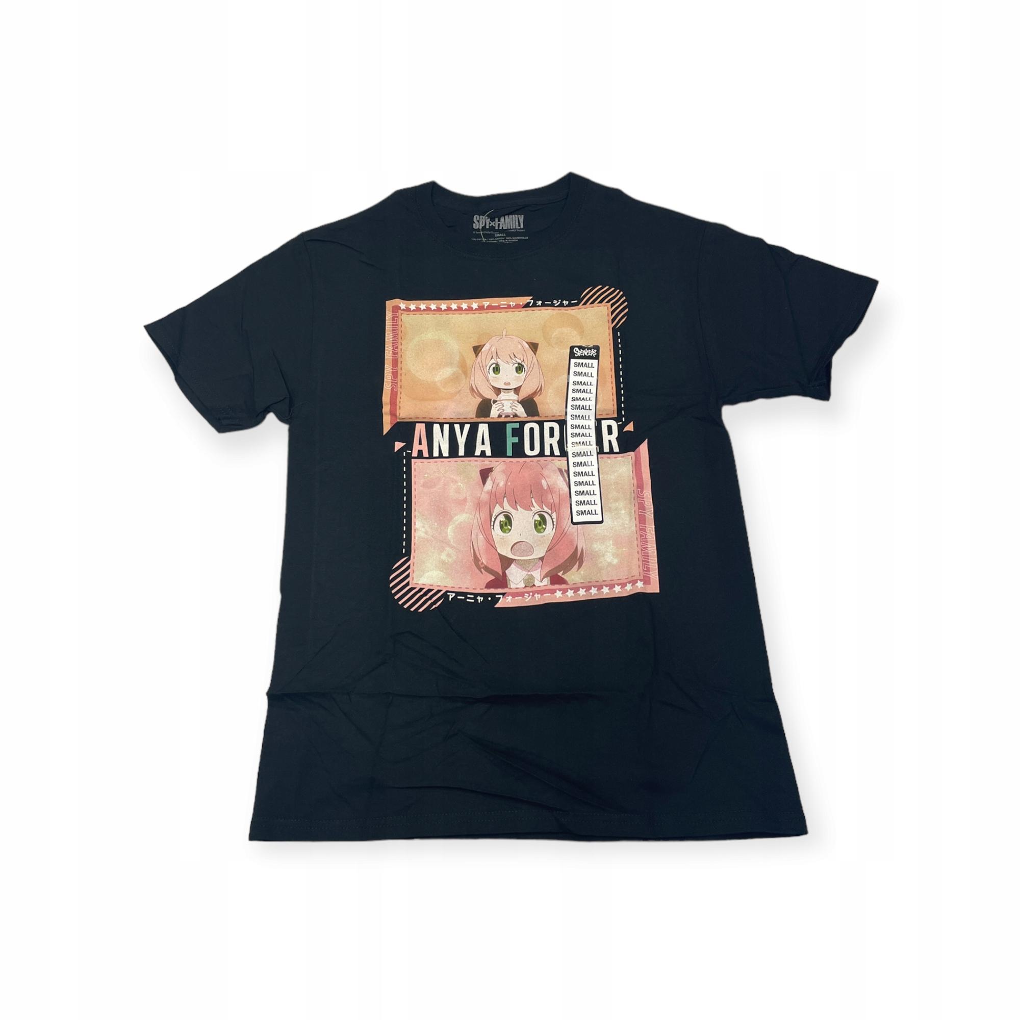 Outletup-clothes Koszulka T-shirt męski okrągły dekolt SPENCER'S SPY X FAMILY S